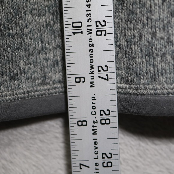 Patagonia Better Sweater Mens Large Gray Pullover 1/4 Zip Vail Colorado 25522 - Picture 6 of 9